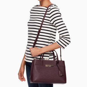 Kate Spade Zuri Maiden Bag Burgundy saffiano